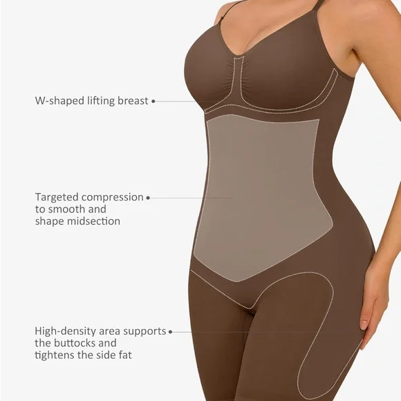 Seamless Bodysuit with Tummy Control & Hip Enhancer - Picture 3 of 8